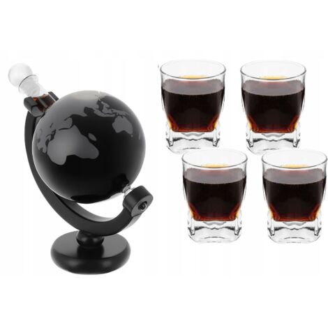 Globus DeLuxe Caraffa per Whisky Set di 4 Bicchieri