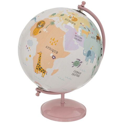 Globus Metall - blau - D.20 cm - Atmosphera créateur d'intérieur