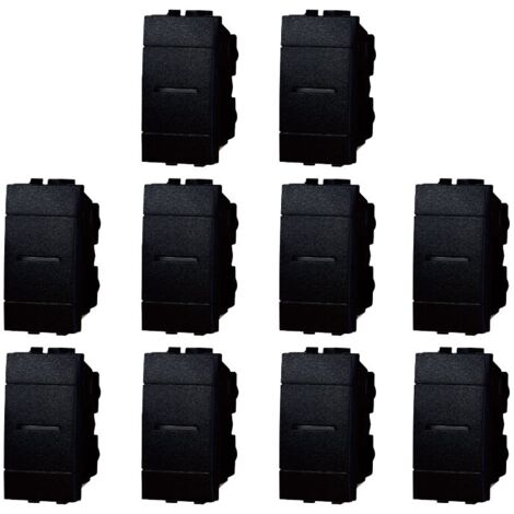 gloca 10er-Set Umsteller 1P Axial 16A 220V Kompatibel mit Living-Serie