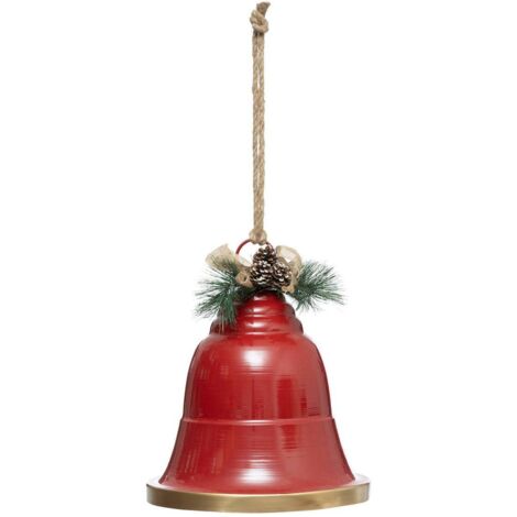GLOCKE METALL ROT H39XD32 - Atmosphera créateur d'intérieur