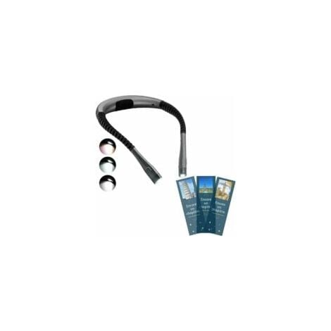 Glocusent Lampe de Lecture de Cou Rechargeable, Lampe pour lecture au Lit, 3 Couleurs, 6 Niveaux de Luminosité, Bras Pliables, Longue Durée de Vie, Parfaite pour la Lecture,Le Tricot,la Réparation [Cl