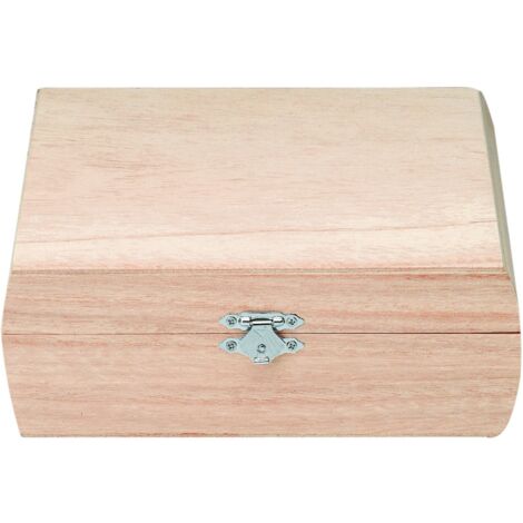 Glorex 900-Scatola in Legno di Pino, Quadrata, Grande Circa cm, FSC Mix, per verniciare, incollare o Decorare con Il Ferro da Bollo, Animale, Colore Wood-Coloured, 18,5 x 18 x 6,7, 6 1682 900