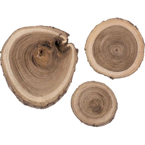 Glorex Birke Scheibe 80 g 3-6 cm Deko-Accessoires
