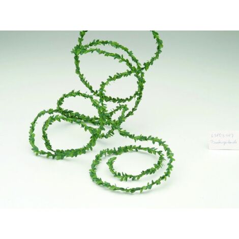 Glorex Buchsgirlande mini grün, 3 m Deko-Accessoires