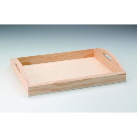 Glorex Holz Serviertablett 37 x 28 x 7 cm Bastelmaterial
