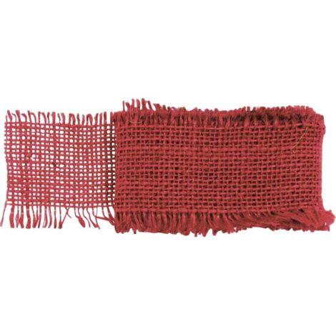 Glorex Juteband rot 40 mm x 1 m Bastelmaterial