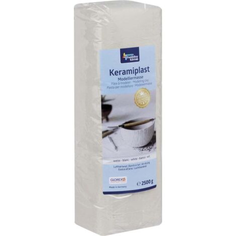Glorex Keramiplast 2500 g, weiß Bastelmaterial
