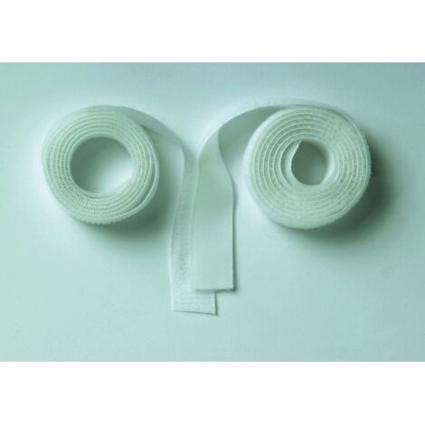 Glorex Klettband 100 cmx 25 mm, weiß Bastelmaterial