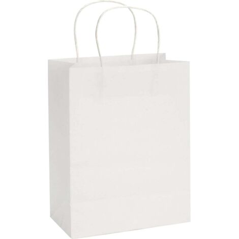 Glorex Papiertragetasche Kordelgriff 21 x 27 cm , weiß