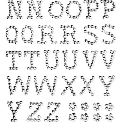 Glorex P&D Buchstabe N-Z crystal Bastelmaterial