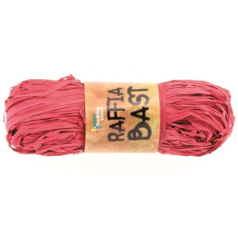 Glorex Raffia-Bast rot, 50 g Bastelmaterial