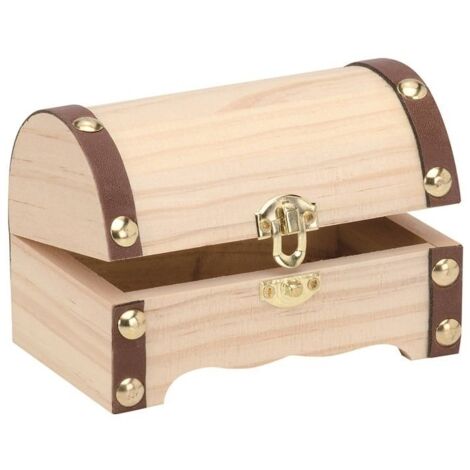 Glorex Schatztruhe 11,5 x 7,5 x 7,5 cm Deko-Accessoires