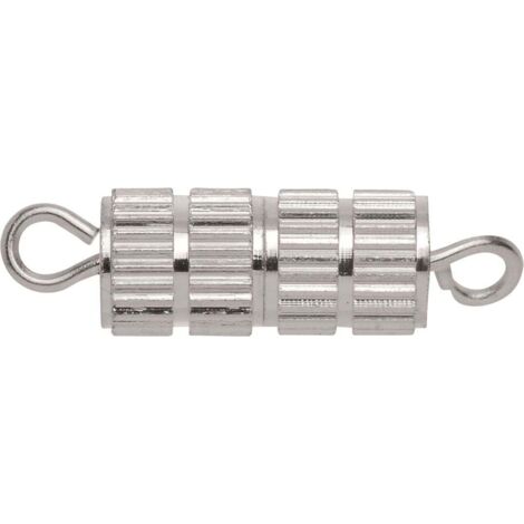 Glorex Schraubverschluss 5 x 11 mm 1 Stück, silberfarben Schmuckbasteln