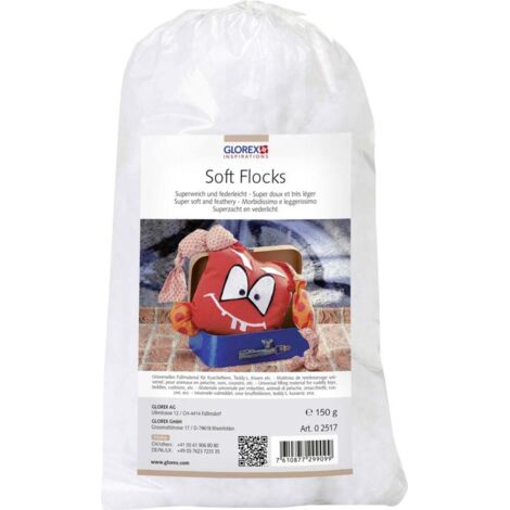 Glorex Soft-Flocks weiß 150 g Textiles Gestalten