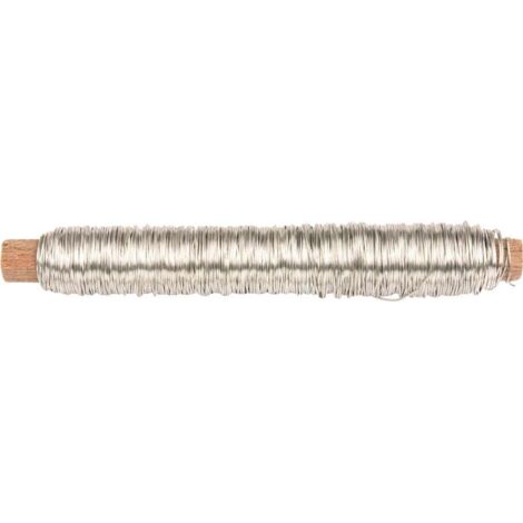 Glorex Wickeldraht silberfarben, 0,5 mm Bastelmaterial