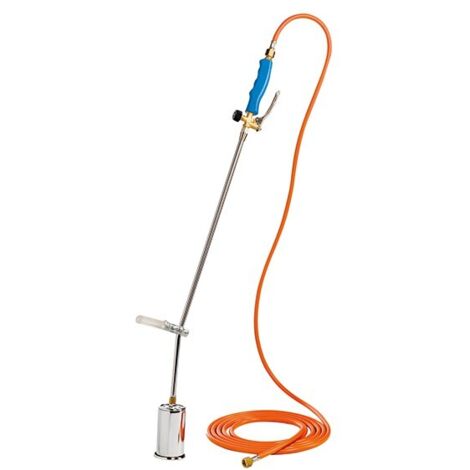 Gloria – Désherbeur thermique gaz – Tuyau 5 m inclus – Flamme jusqu'à 1000 °C pour désherbage efficace – Technologie professionnelle