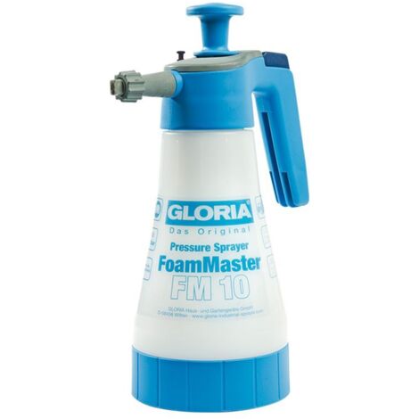 GLORIA FoamMaster FM 10, Nebulizzatore per schiuma, 1 L di liquido contenuto, Cartucce di schiuma intercambiabili, Nebulizzatore a pressione per la pulizia di macchine