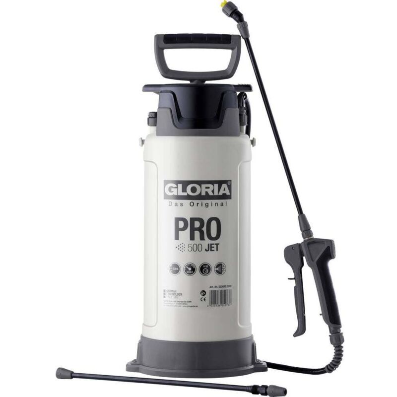 Gloria Haus und Garten 003652.0000 PRO 500 JET Irroratore a pressione 5 l