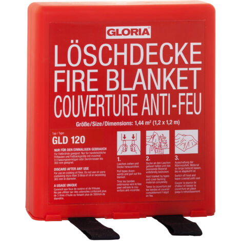 GLORIA Löschdecke GLD120, 1,20x1,20 m