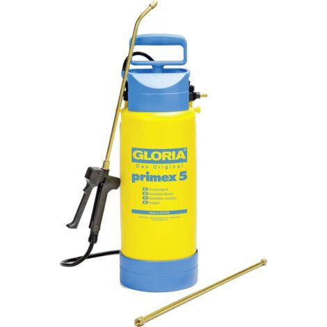 Gloria – Pulvérisateur à dos 5 l – Pression max 3 bar – Lance en laiton – Tube de 0,5 m pour jardinage professionnel - Y407921