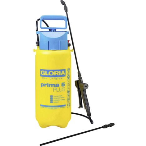Gloria – Pulvérisateur à pression 5L – Joints EPDM résistants aux acides – Pression max 3 bars – Pour produits phytosanitaires acides