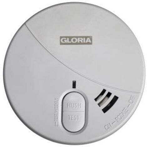 Gloria R5 Rilevatore di fumo inclusa batteria con 5 anni di vita a batteria (Ø x A) 106 mm x 35 mm