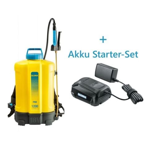 GLORIA Rückensprühgerät Pro 1200 li-on inkl. Akku Starter-Set - 000067.0000A