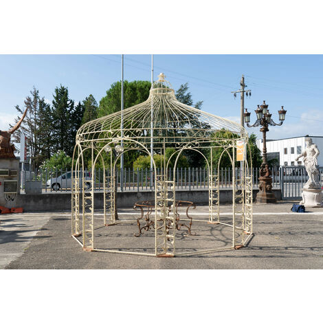 Gloriette De Jardin En Aluminium De Couleur Anthracite