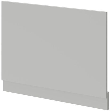Gloss Grey Pearl MDF 700mm End Bath Panel with Plinth