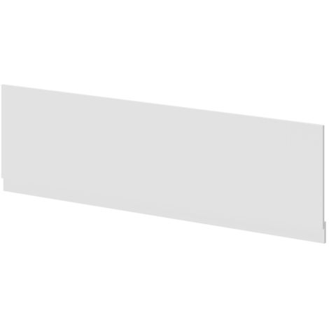 Gloss White MDF 1800mm Front Bath Panel with Plinth