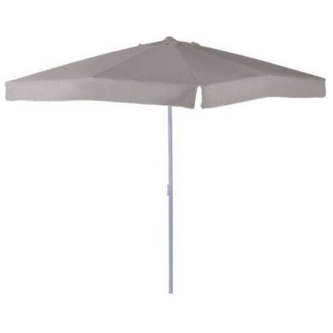 Gloupie Ombrellone Lily, Quadrato 3 metri con Palo Centrale da 48 mm,Tortora, Struttura in Alluminio Copertura da 160 Gr/M².