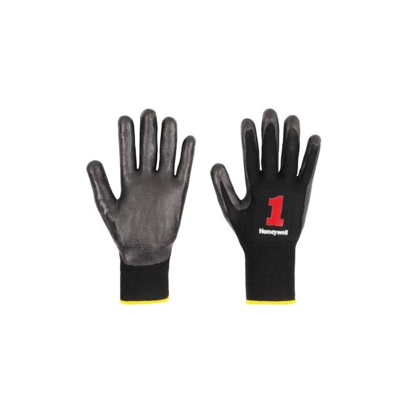 2232270 Vertigo Black Nitrile C&g Cut 1 Gloves - Size 9 - Black - Honeywell