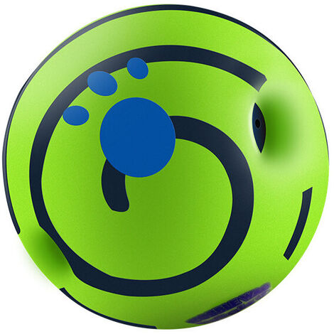Glow - Bouncing and Sounding Dog Ball - All Species Sizes - Made of Vinyl - Flexible and Durable - Battery-Free - 14