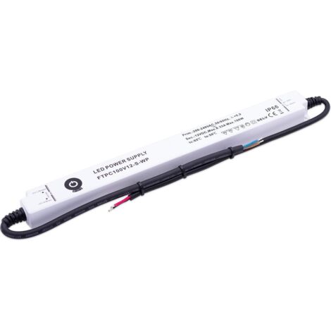 GLP FTPC100V012-S-WP LED Netzteil extrem flach für Möbeleinbau 99.6W 12V 8.33A IP66 Schaltnetzteil CV