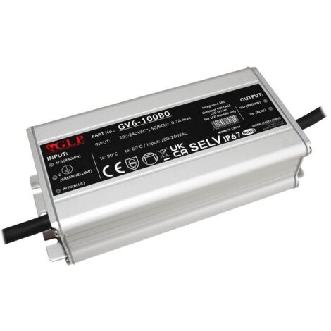 GLP GV6-100B012 LED Netzteil 100W 12V 8.3A IP67 Schaltnetzteil CV