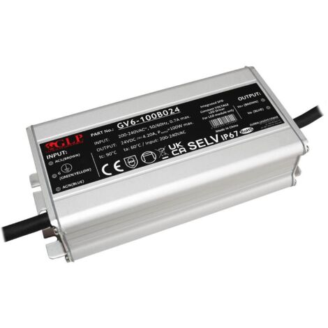 GLP GV6-100B024 LED Netzteil 100W 24V 4.2A IP67 Schaltnetzteil CV
