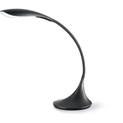 GLS001- LAMPADA DA TAVOLO NERA FLESSIBILE IN SILICONE DIMMERABILE 3000K 480LM 4,5W