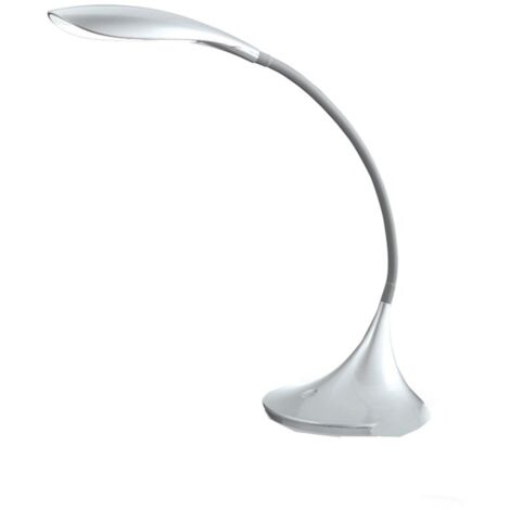 GLS004- LAMPADA DA TAVOLO GRIGIO LUCIDO FLESSIBILE IN SILICONE DIMMERABILE 3000K 480LM 4,5W