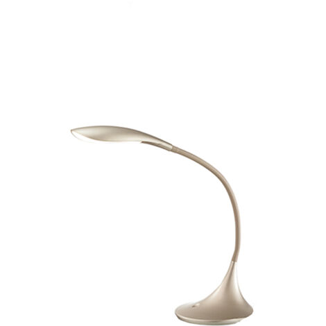 GLS005- LAMPADA DA TAVOLO ORO SATINATO FLESSIBILE IN SILICONE DIMMERABILE 3000K 480LM 4,5W