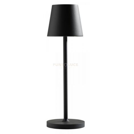 GLS030- LAMPADA RICARICABILE A BATTERIA GRIGIO ANTRACITE A LED 3000K 300LM 3W DIMMERABILE