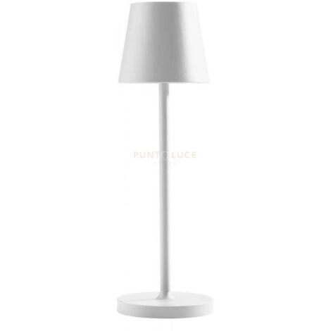 GLS032- LAMPADA RICARICABILE A BATTERIA BIANCA A LED 3000K 300LM 3W DIMMERABILE