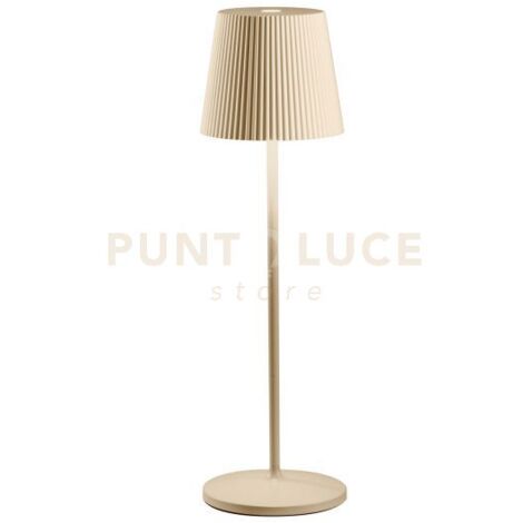 GLS050- LAMPADA RICARICABILE A BATTERIA BEIGE A LED 3000K 240LM 3W