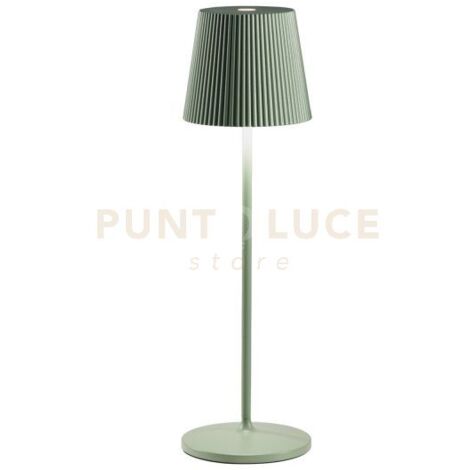 GLS052-  LAMPADA RICARICABILE A BATTERIA VERDE A LED 3000K 240LM 3W