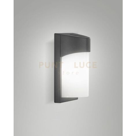 GLUCK APPLIQUE GRIGIO SCURO DA ESTERNO ATTACCO E27 IP54