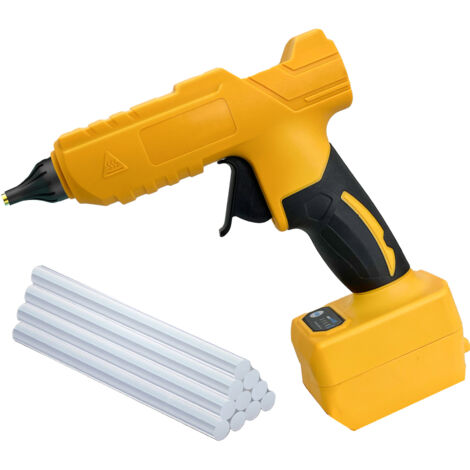 Glue guns,Cordless Hot Melt Mini Glue Gun Heat Gun with 10x Sticks 11mm Craft DIY(No Battery),Compatible with Dewalt 18V XR li-ion Battery