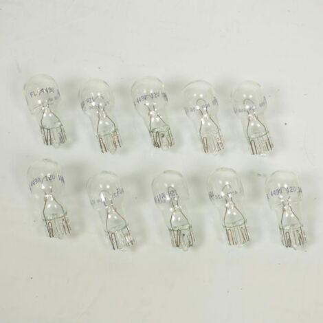glühlampe x10 glassockel t13 12v 10w w2.1x9.5d flosser 4490 für