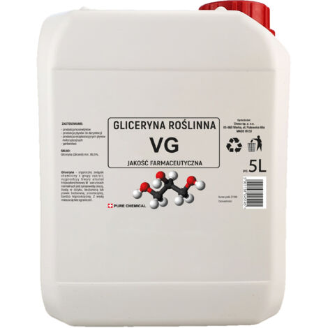 Glycerin pflanzlich - 5 Liter - hochrein - vielseitig einsetzbar - feuchtigkeitsspendend