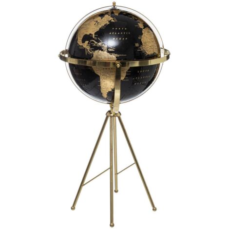GM Globe Negro Tierra Oro H 79 cm - Feeric lights & christmas