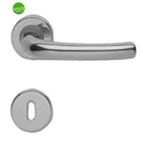 GM05-Z - MANIGLIA PER PORTE DA 8 MM CROMOSATINATO