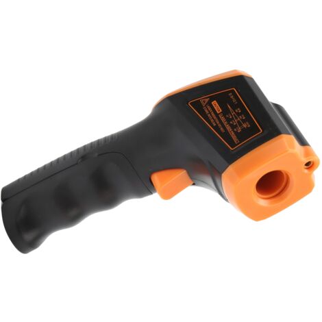 GM320S Infrarot-Temperaturmessgerät mit LCD-Bildschirm, orangefarbenes Industriethermometer